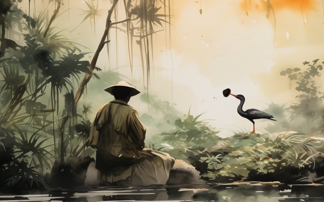 Ilustracja artykułu: Legendarne początki cywilizacji: mit o Fu Xi i Nü Wa